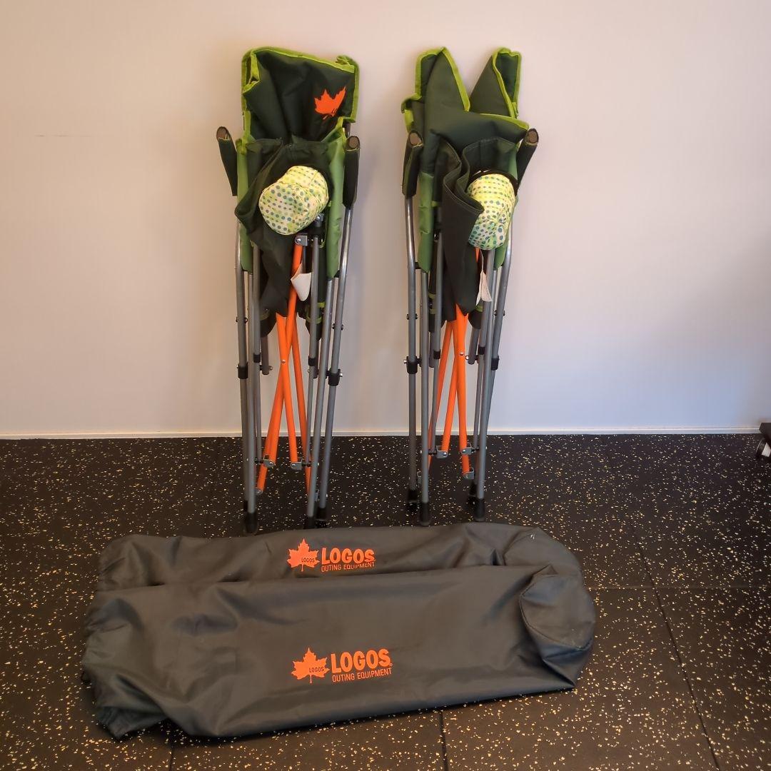 ロゴス LOGOS Life バックホールドチェア（ブラウン）2台セット【美品】