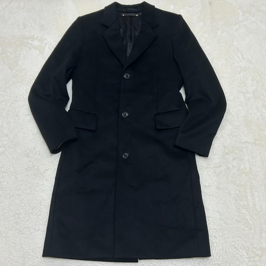 【美品】現行品 ポールスミス チェスターコート ウール ブラック Sサイズ