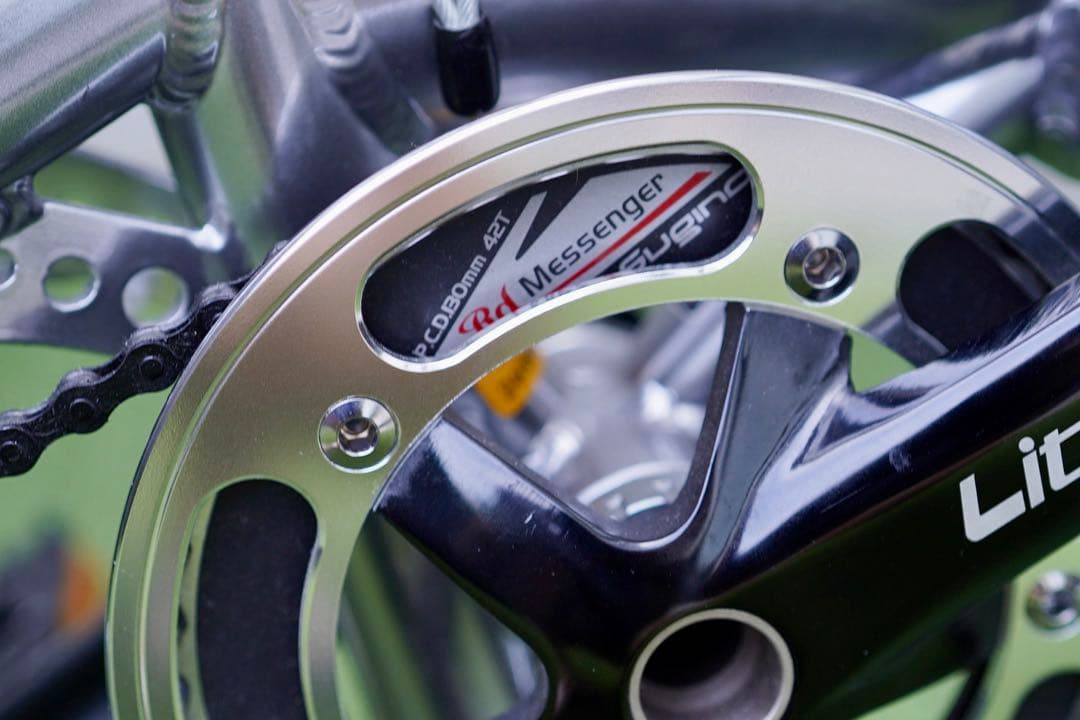 【引取り】ダホン　DOVE PLUS シルバー　美品　ミニベロ