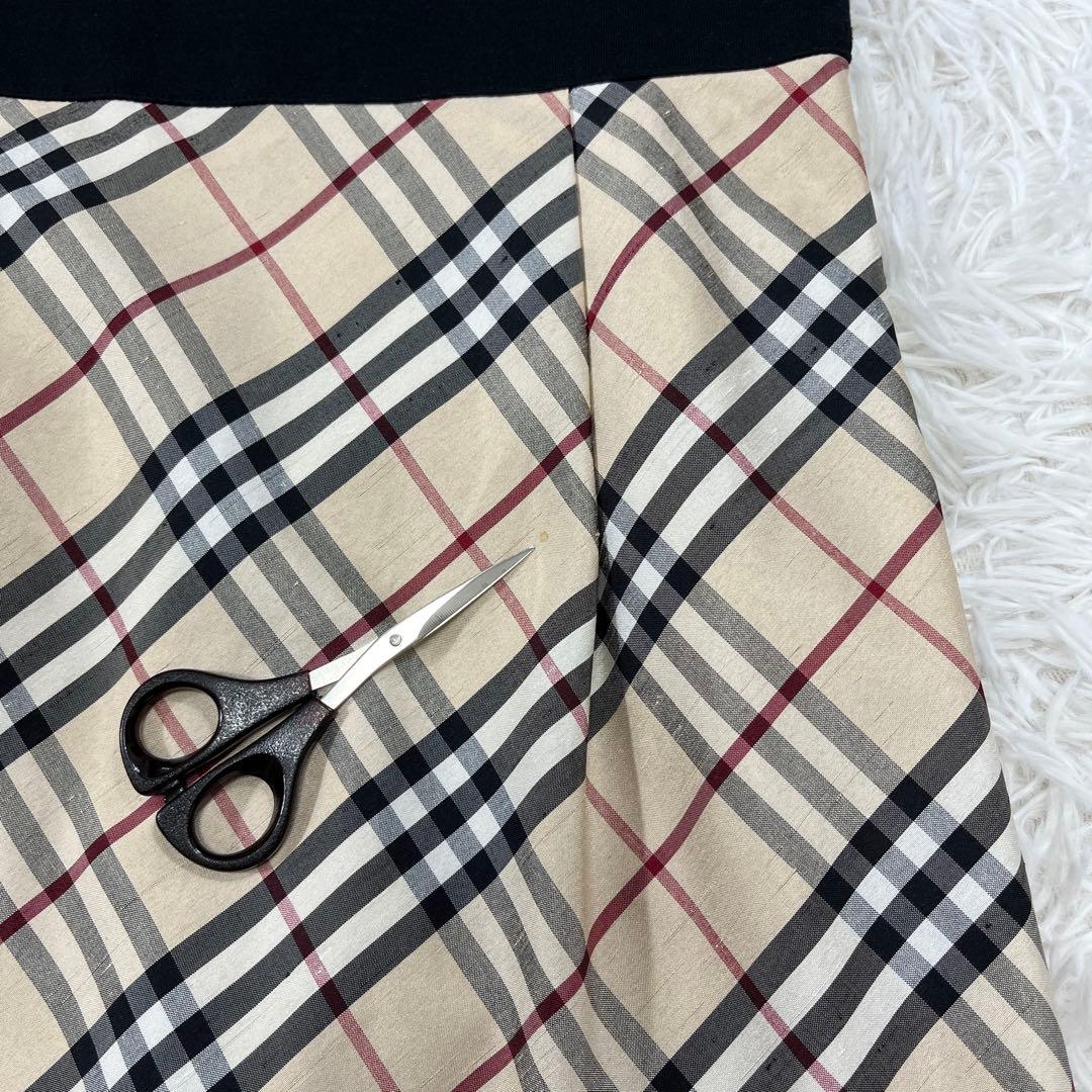 【BURBERRY LONDON】ワンピース ノバチェック シルク混 150