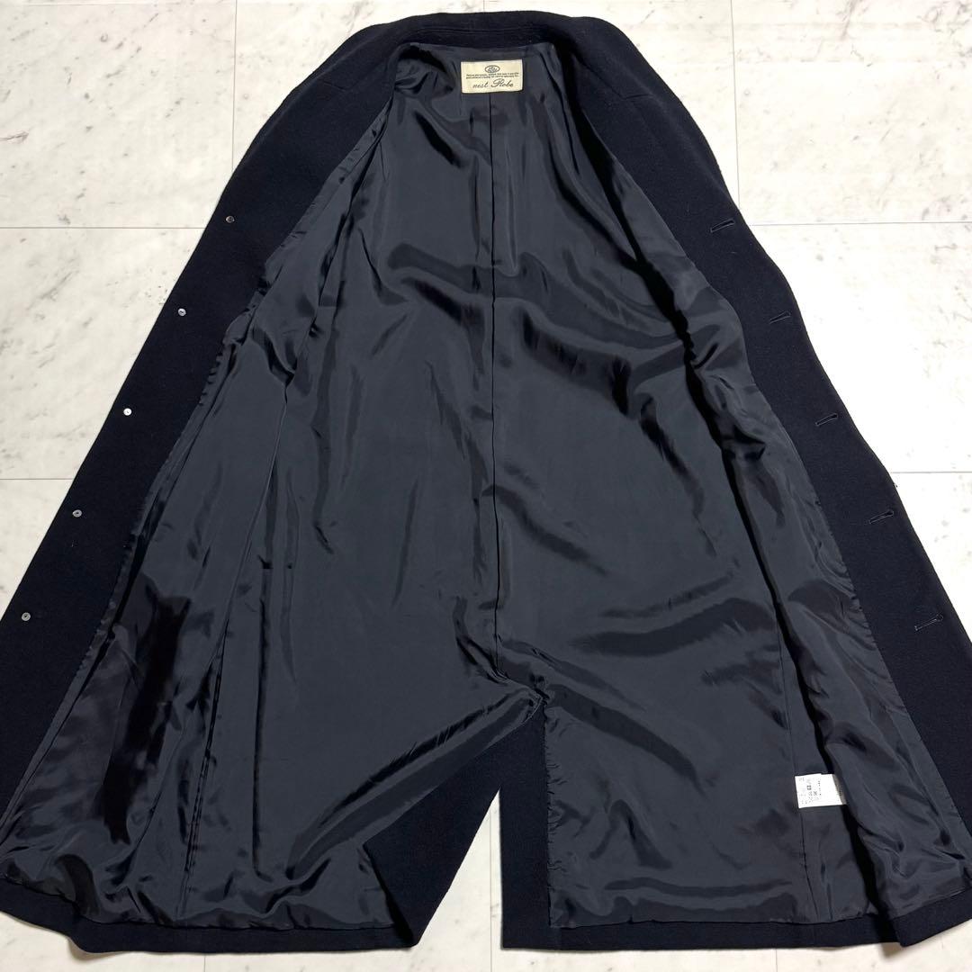 nest Robe ショールカラーロングコート ウール カシミヤ ネイビー F
