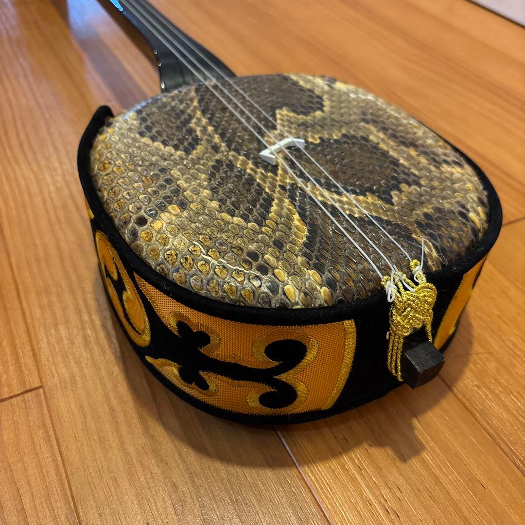 三味線本体 ヘビ皮 3弦