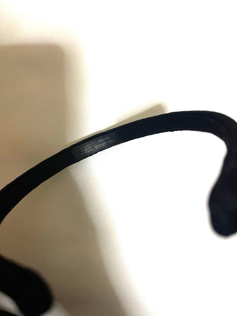 アレクサンドル ドゥ パリ　カチューシャ　ブラック