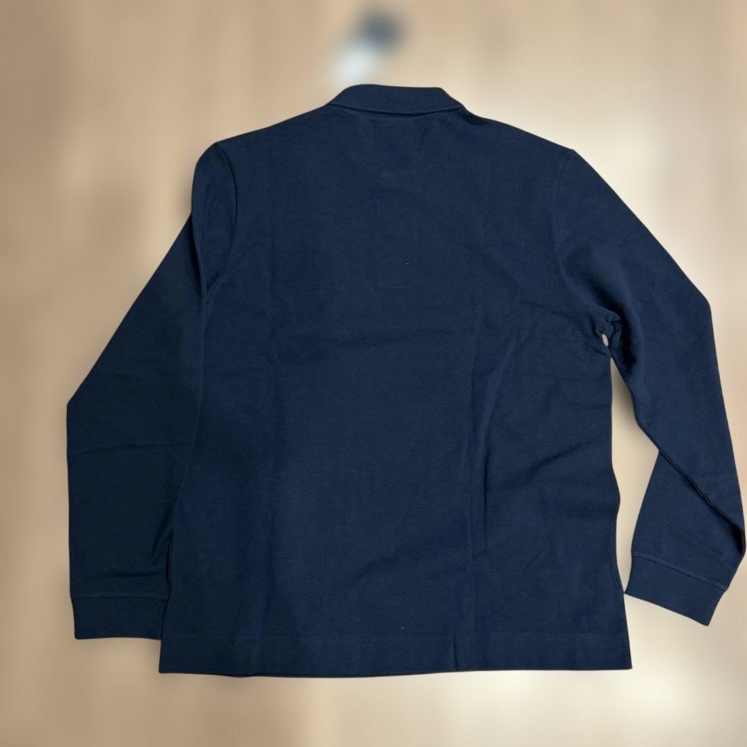 s*o様 ラコステ ポロシャツ 長袖 フランス製 US L ネイビー