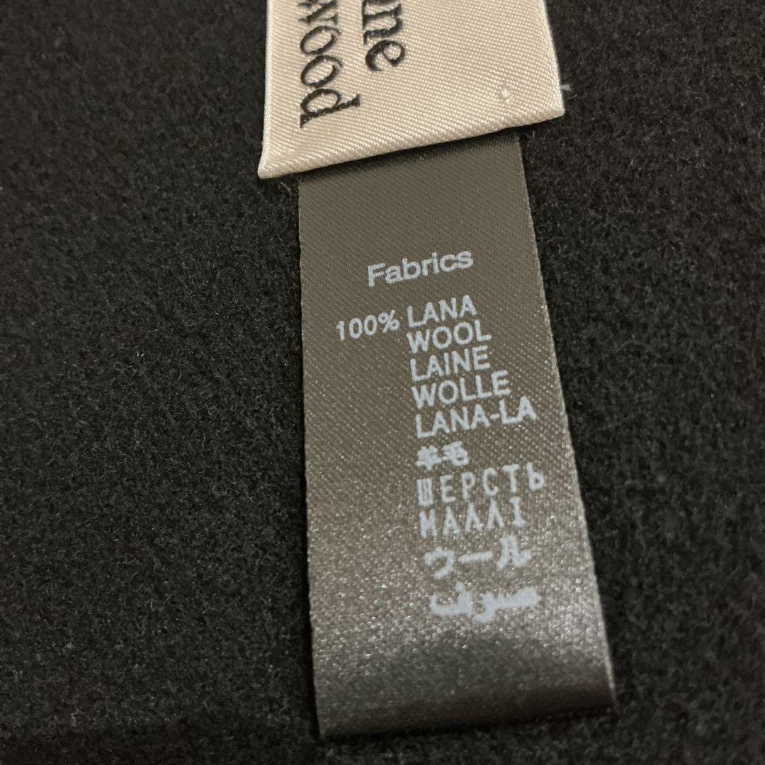 Vivienne Westwood 黒　ブラック　ウールマフラー　新品保管品