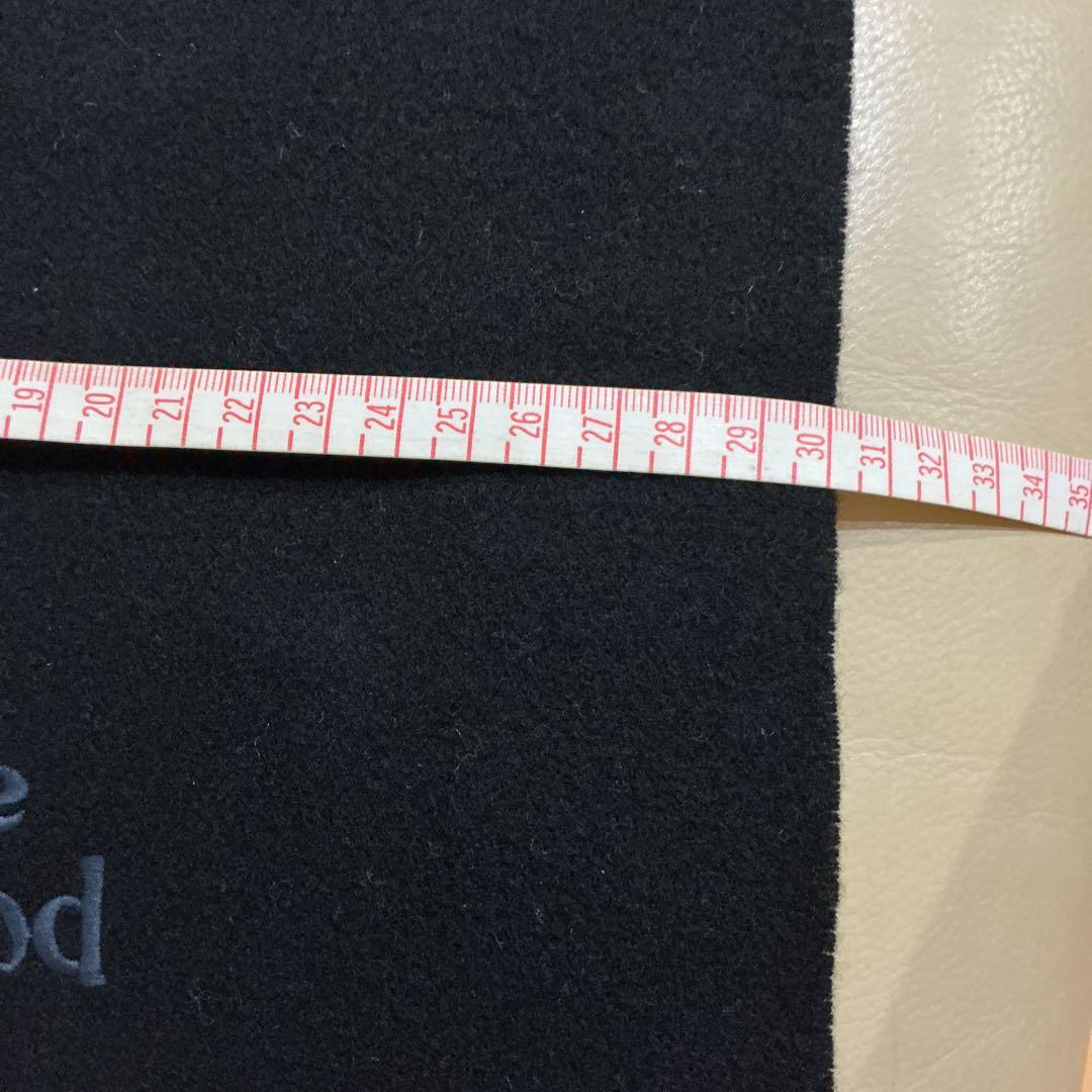 Vivienne Westwood 黒　ブラック　ウールマフラー　新品保管品