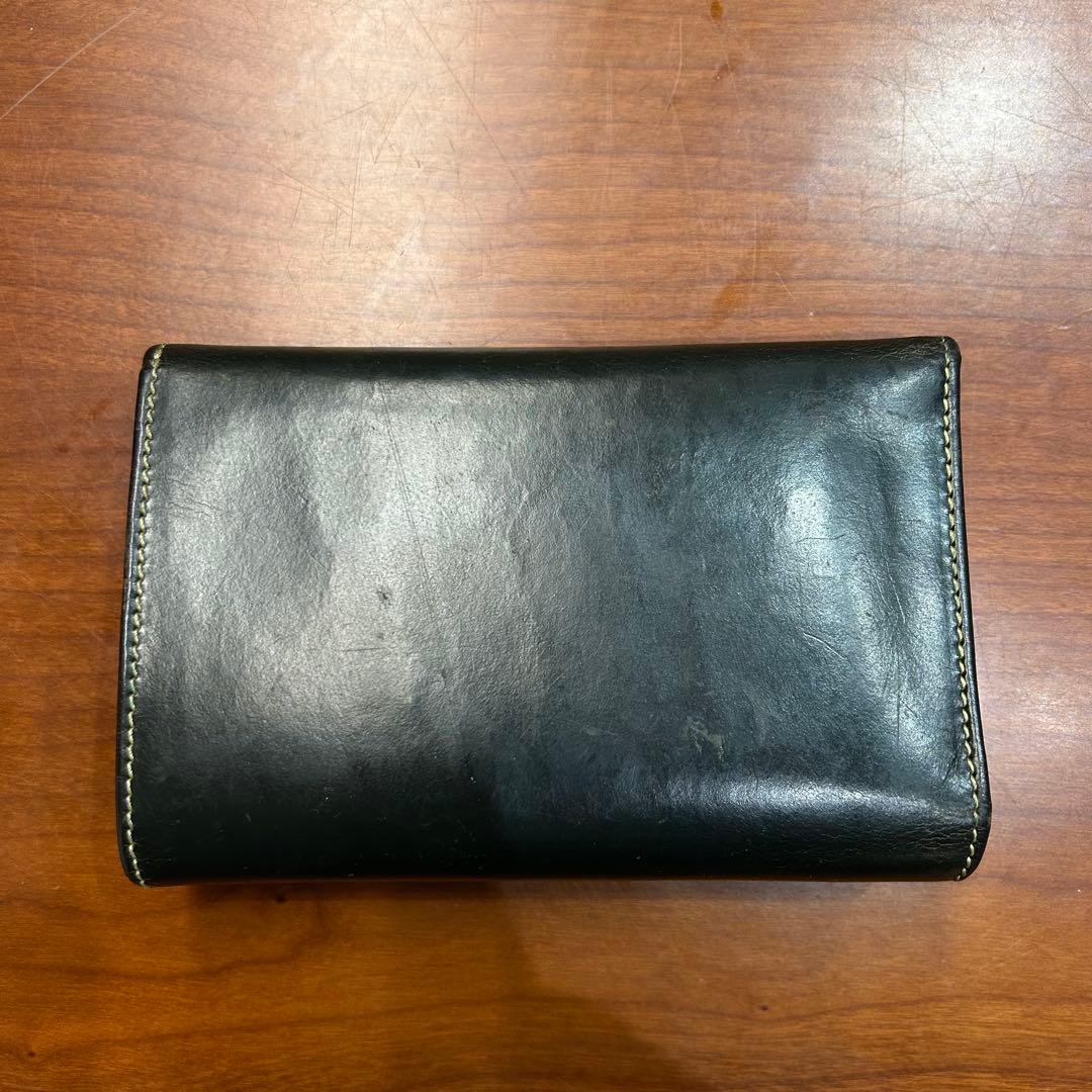 イングランド製 WHITEHOUSE COX 三つ折り ウォレット グリーン