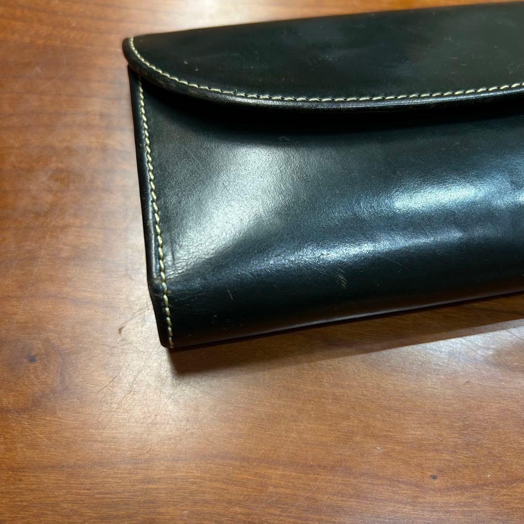 イングランド製 WHITEHOUSE COX 三つ折り ウォレット グリーン