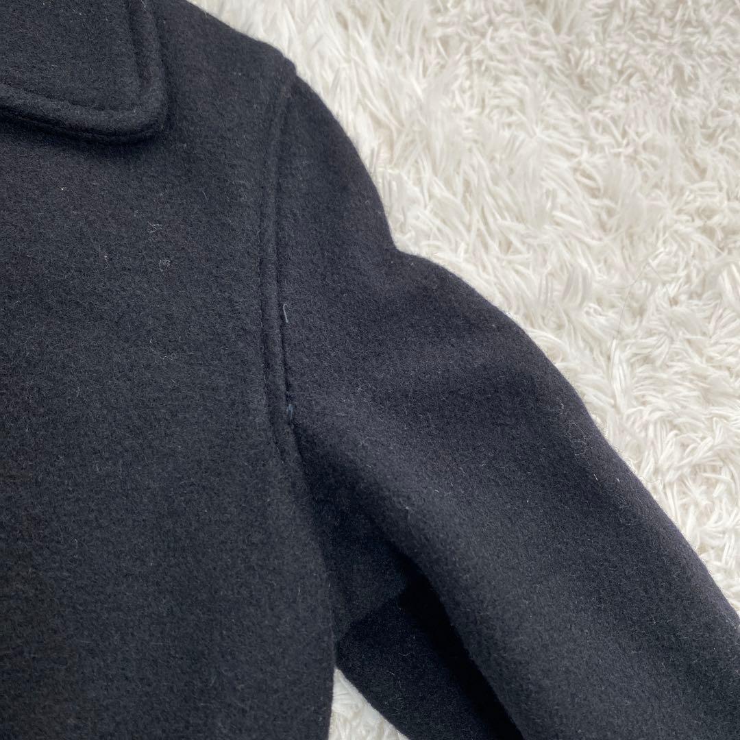 SCHOTT ライダース 裏地キルティング　Pコート　ブラック　スタッズ　星