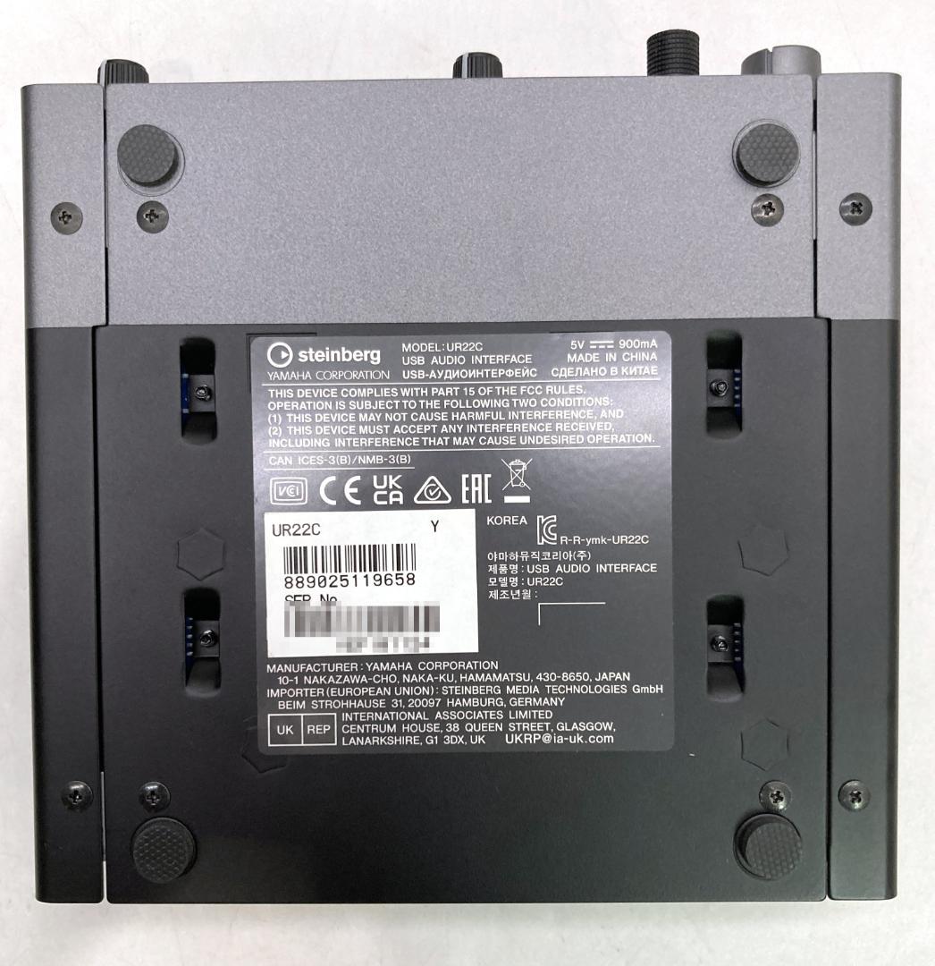 Steinberg　UR22C　USB　オーディオインターフェイス