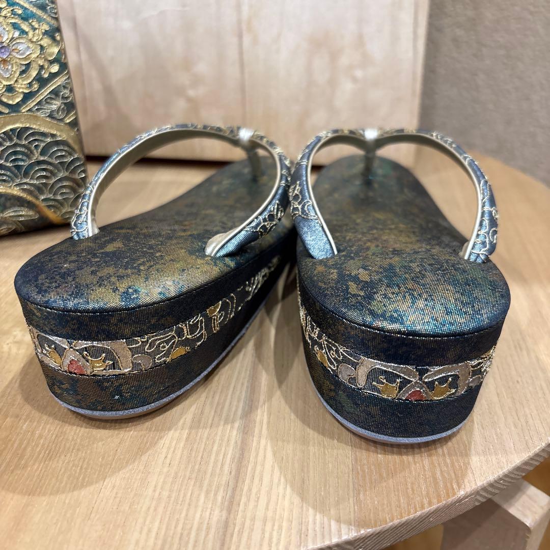 み*き様 創作御誂　スワトウ草履　バッグ