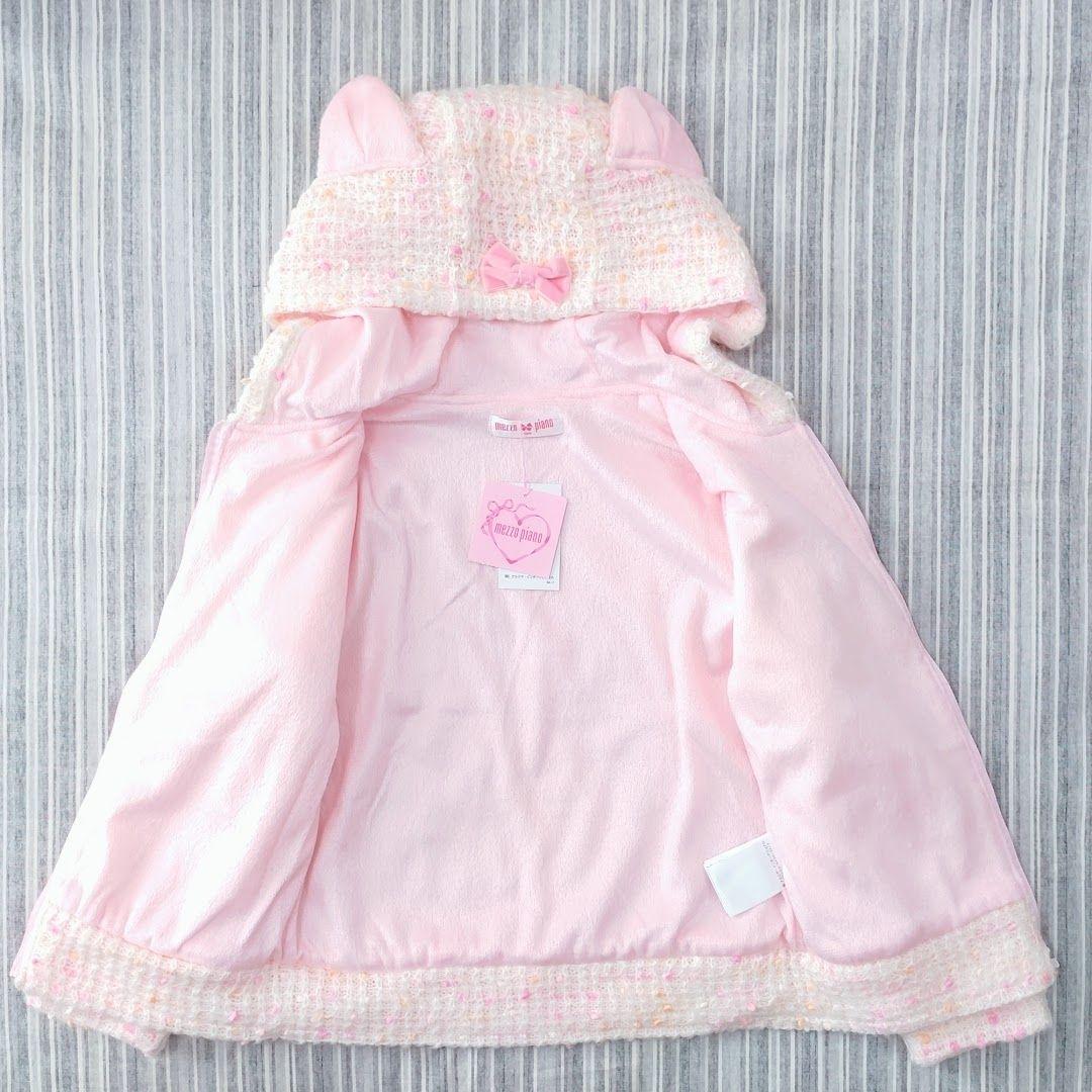 ★新品★メゾピアノ＊フルジップ＊耳付き＊ブルゾン＊パーカー＊120cm