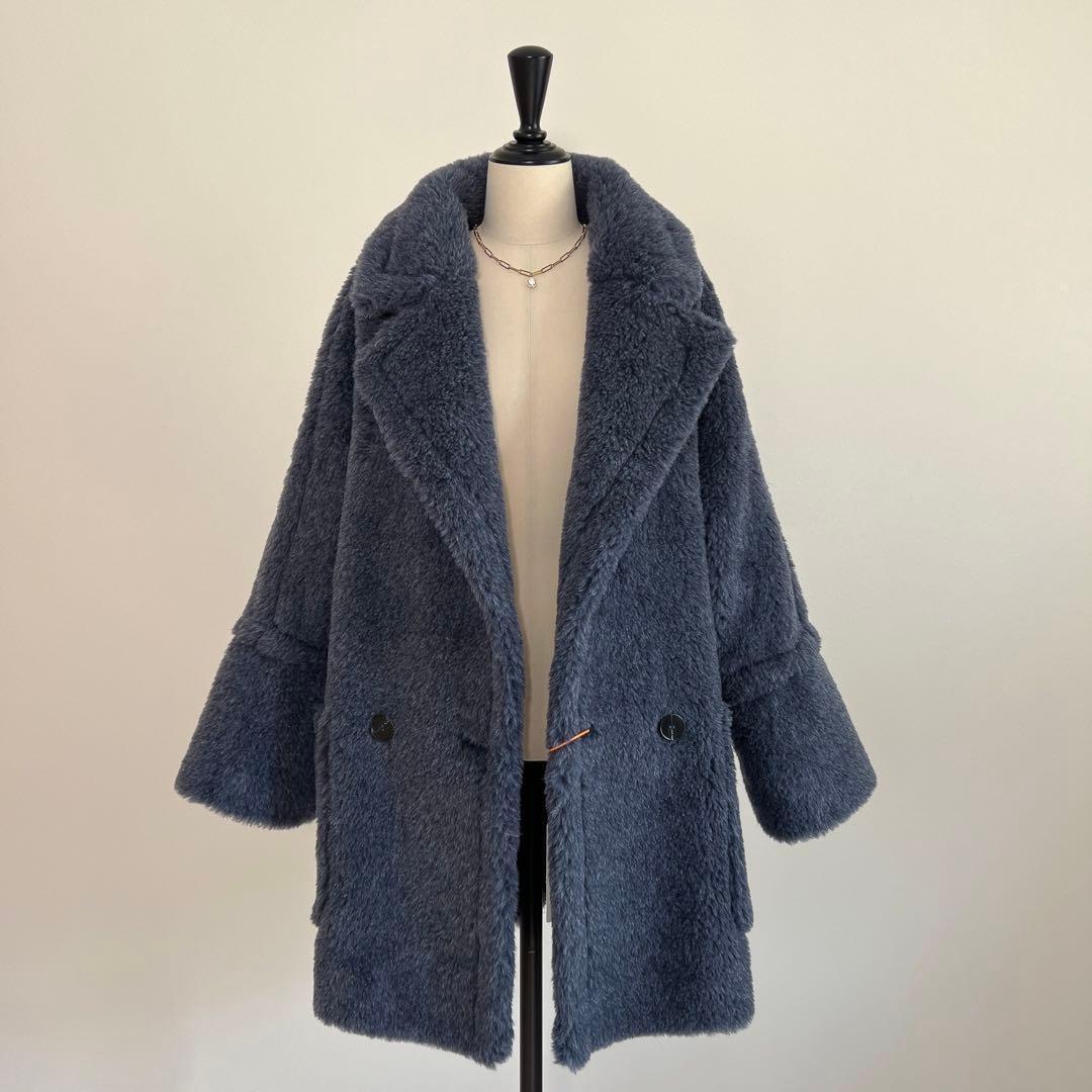 新型最新作❗️ベアビッグポケットコート あったか冬アウター 高級アルパカ混