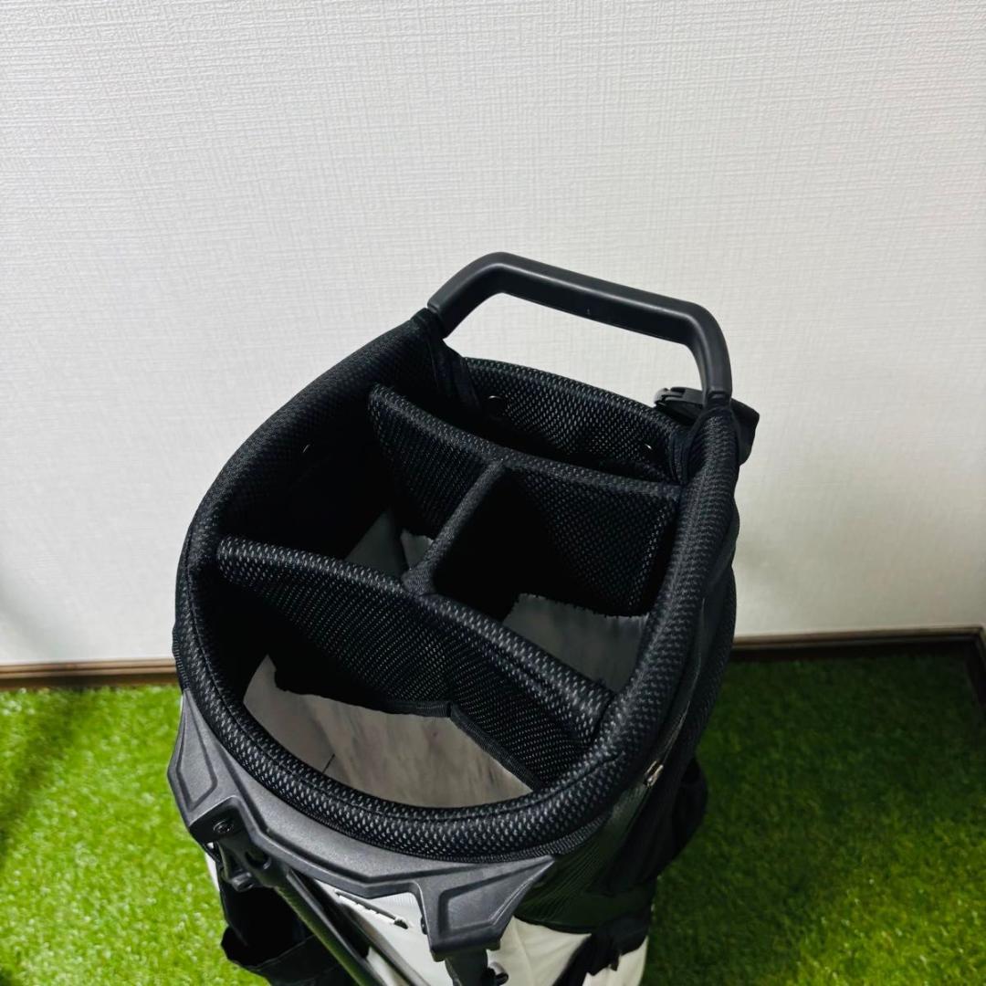 PXG スタンド式　キャディバッグ　ゴルフ　ブラック　ホワイト