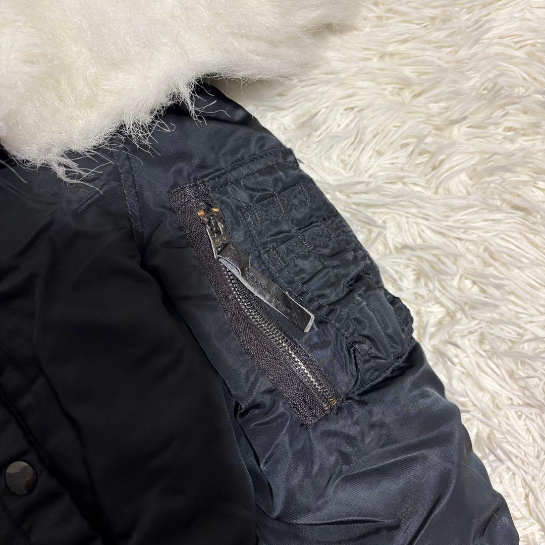 けーけー様 ALPHA N-2B USA製 希少 ホワイトファー S y2k