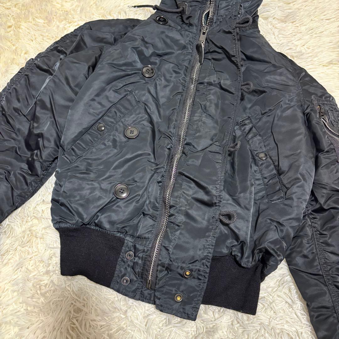 けーけー様 ALPHA N-2B USA製 希少 ホワイトファー S y2k