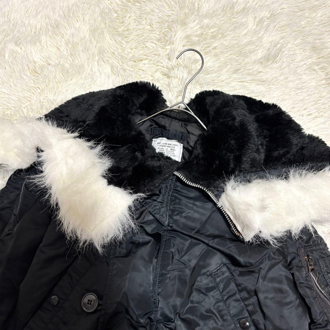 けーけー様 ALPHA N-2B USA製 希少 ホワイトファー S y2k