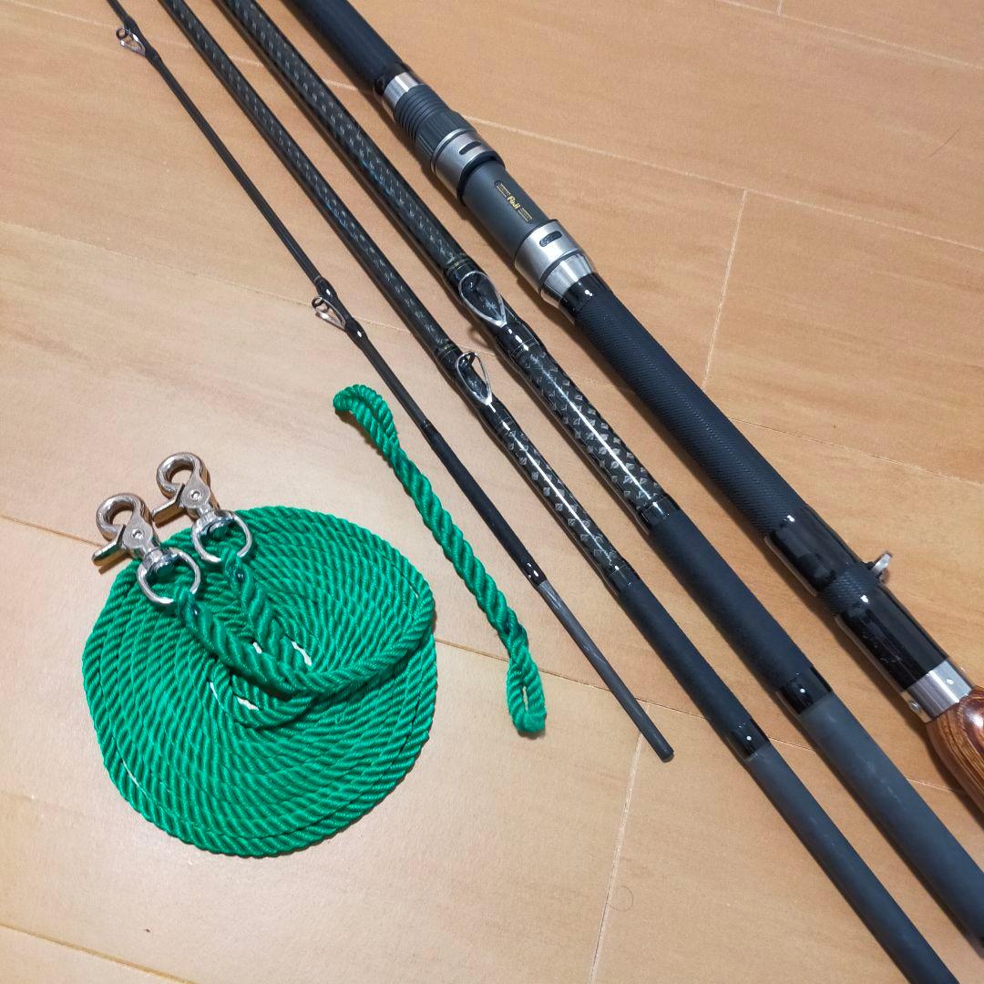 美品レジェンダー豪腕石鯛 540MH遠投 ロッド尻手ロープセット