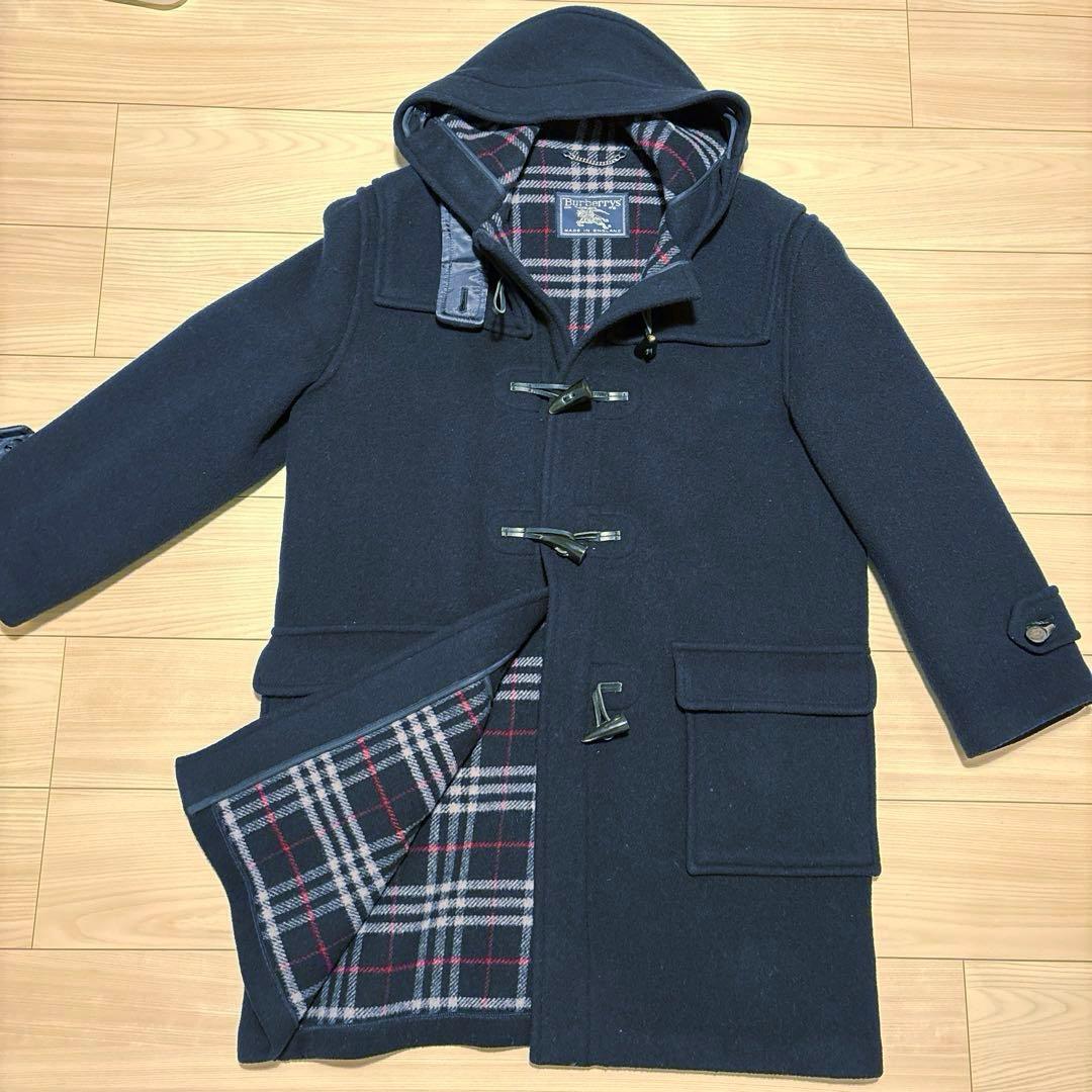 英国製 Burberrys’ 80s ヴィンテージダッフルコート 濃紺