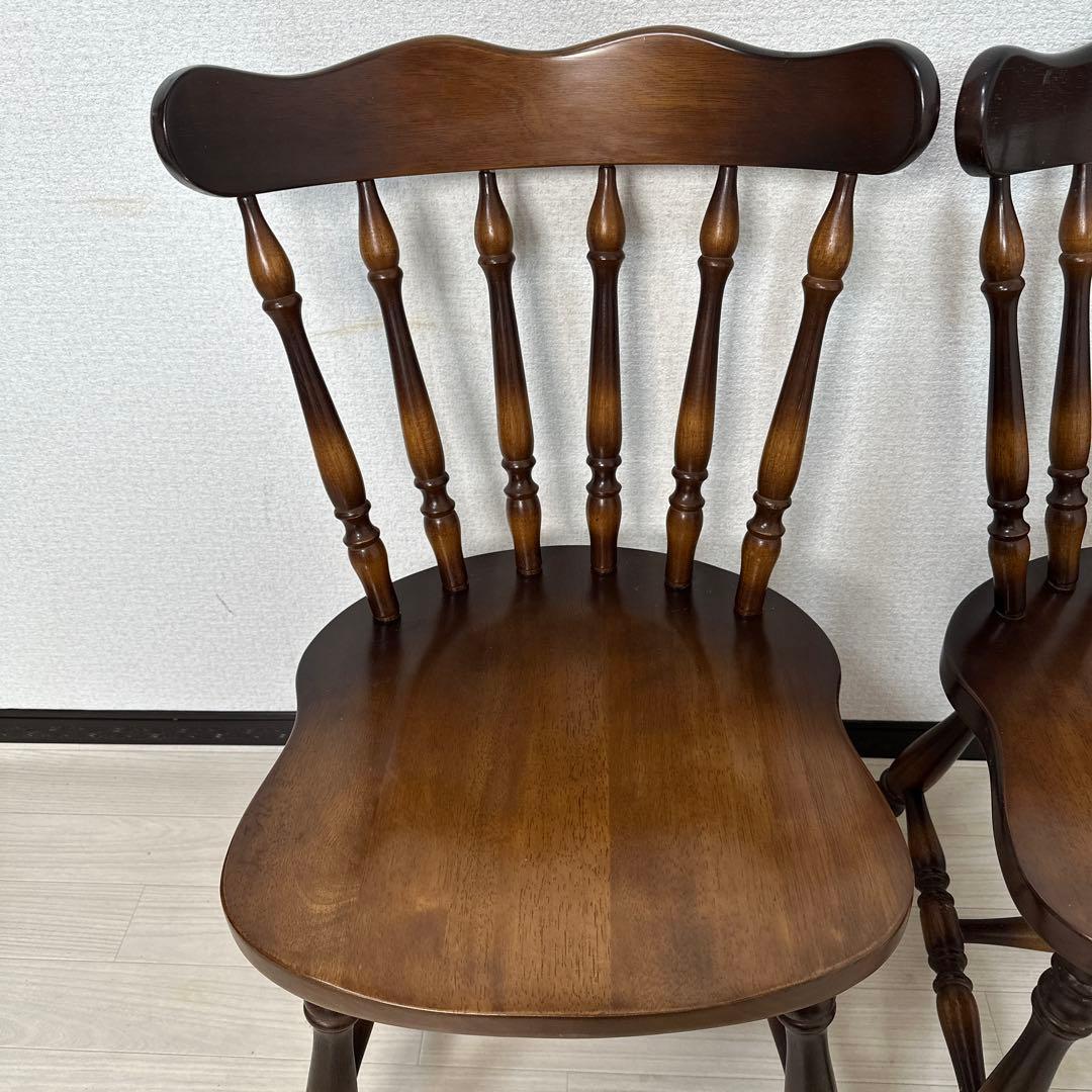 飛騨産業 キツツキマーク ダイニングチェア ウィンザーチェア 2脚セットi4※