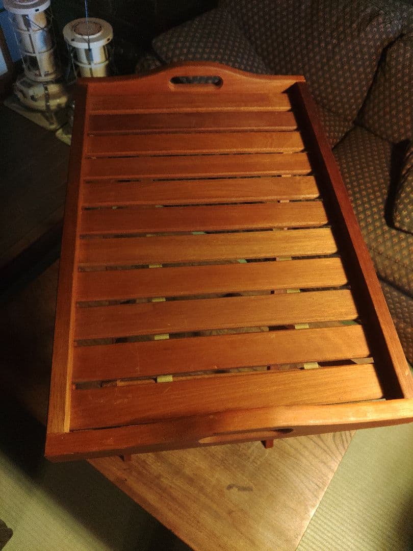 希少　大型　フォールディングテーブル　木製　折りたたみ　当時物　ヴィンテージ