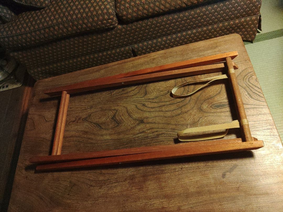 希少　大型　フォールディングテーブル　木製　折りたたみ　当時物　ヴィンテージ