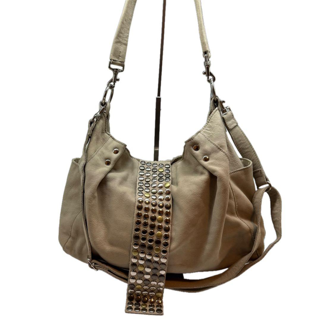 andA×TRESトレ Y2K スタッズトートバッグ レザー 2way 平成