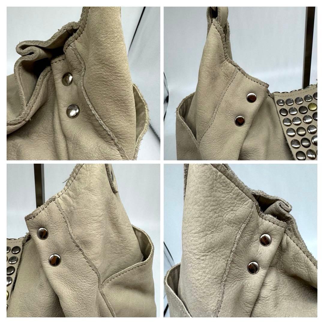 andA×TRESトレ Y2K スタッズトートバッグ レザー 2way 平成