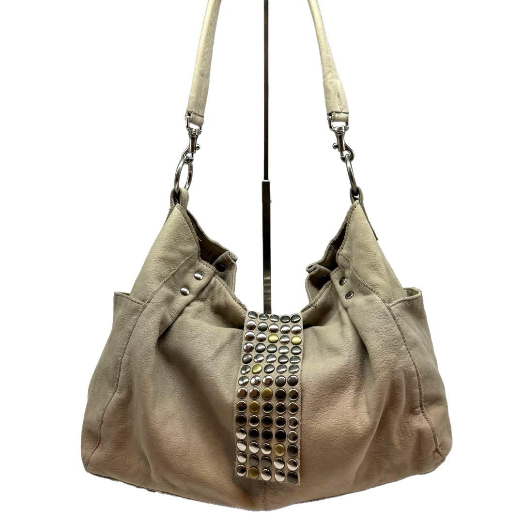 andA×TRESトレ Y2K スタッズトートバッグ レザー 2way 平成