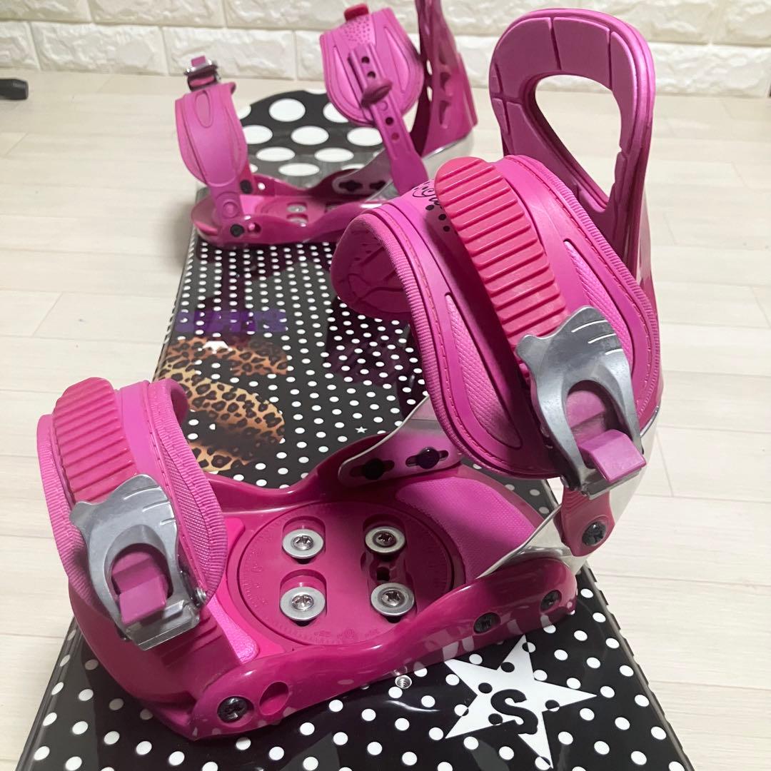 【美品】カバー付STELLA STLOO QUEEステラスノーボードセット140