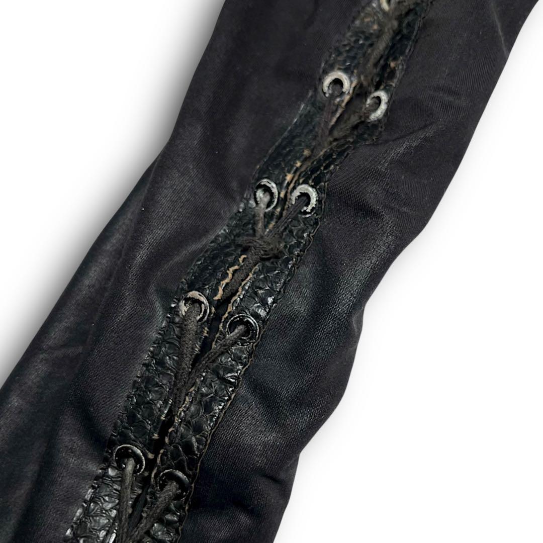 レッグウェア SHARE SPIRIT Lace up python leggings