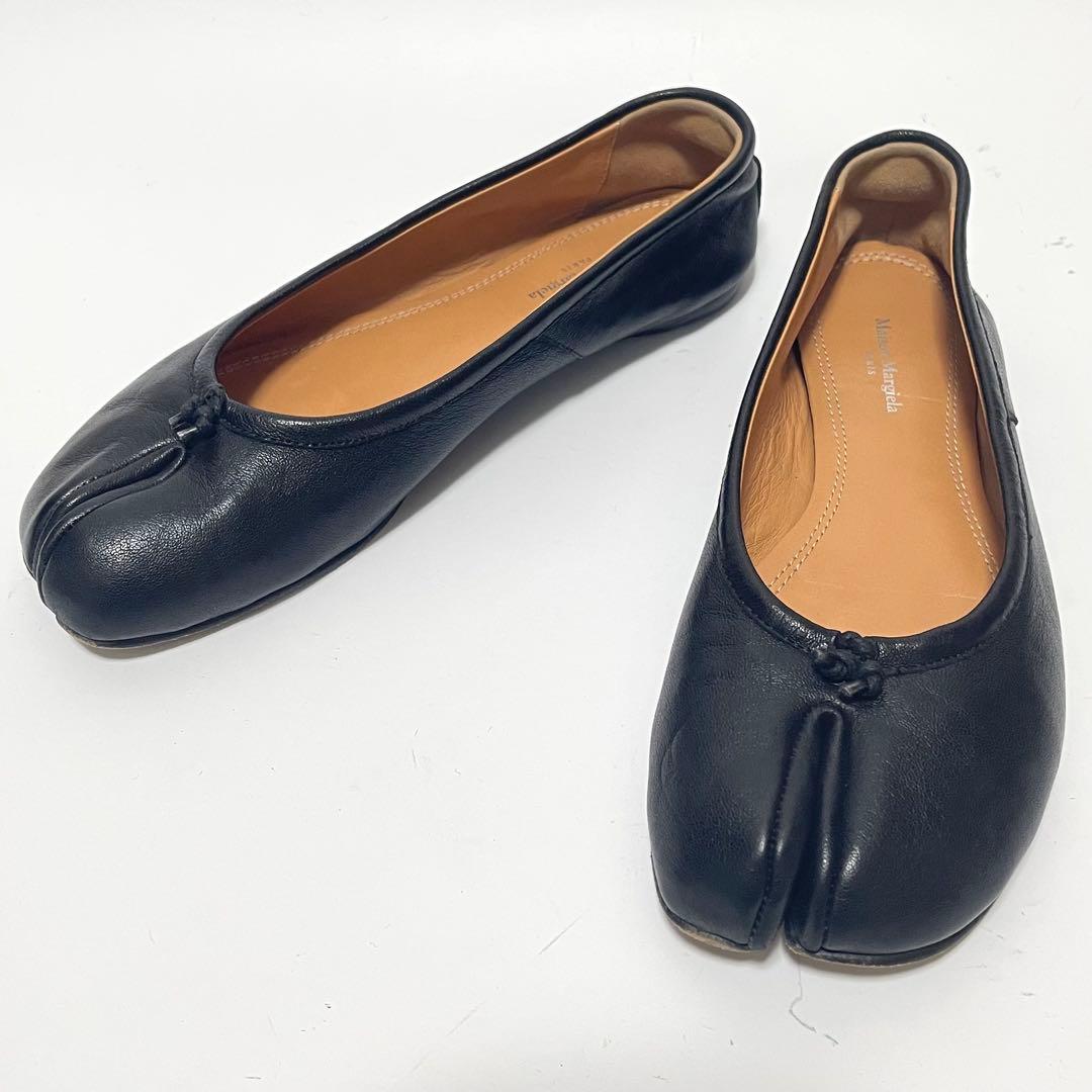 【美品】Maison Margiela タビバレエシューズ レザー 22.5cm