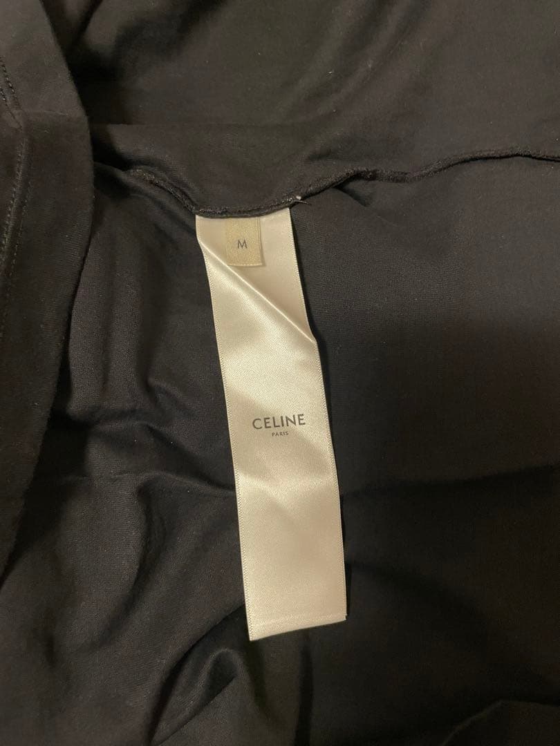 CELINE セリーヌ　ブラック ロゴ　Tシャツ　正規品　メンズ