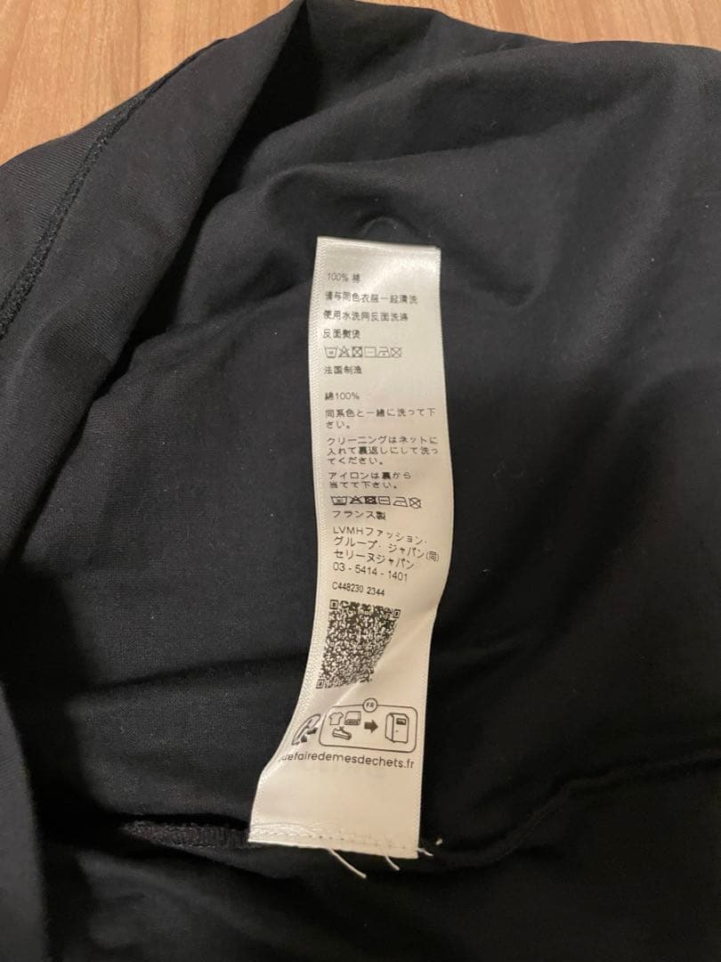 CELINE セリーヌ　ブラック ロゴ　Tシャツ　正規品　メンズ