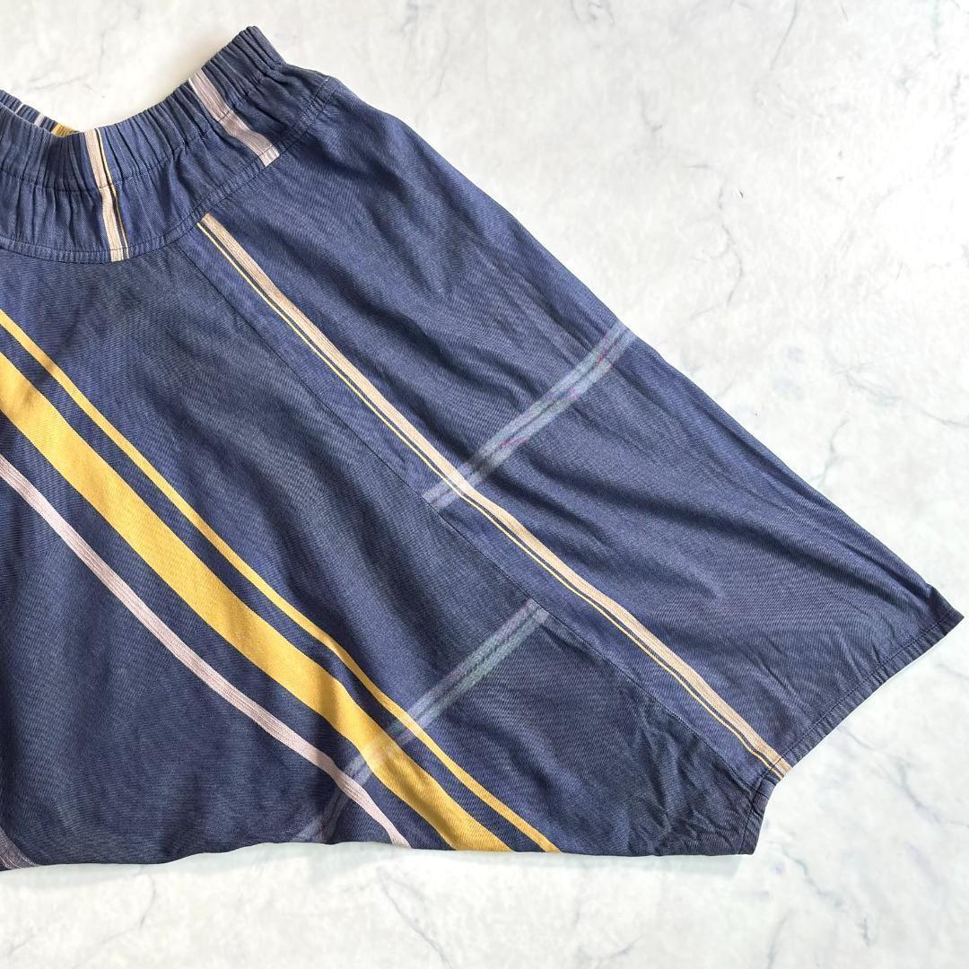 タマキニイメ サルエルパンツ タルンパンツ ネイビー系 rk7