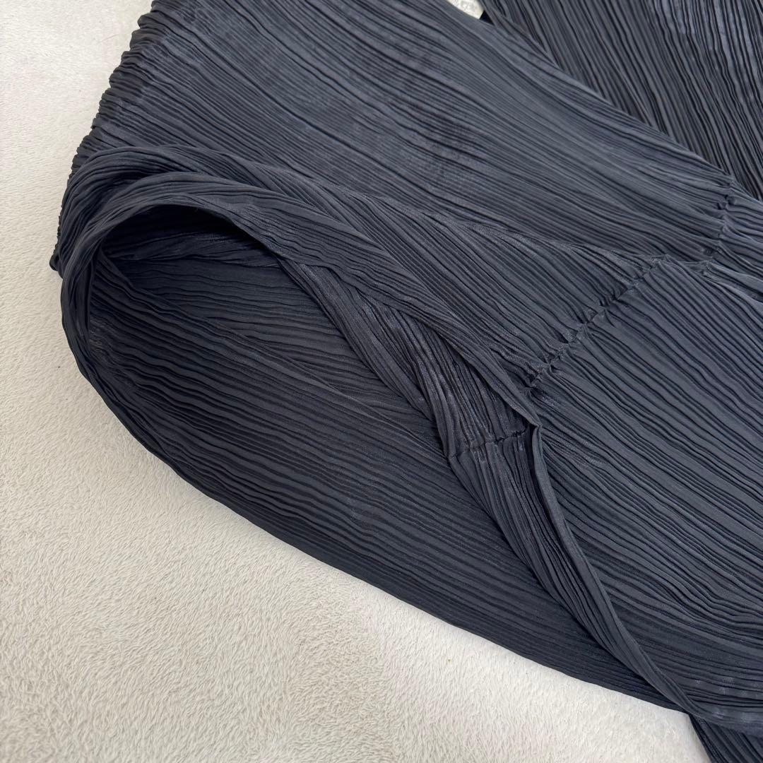 極美品✨PLEATS PLEASE ポンチョ　変形　ブラック　プリーツ