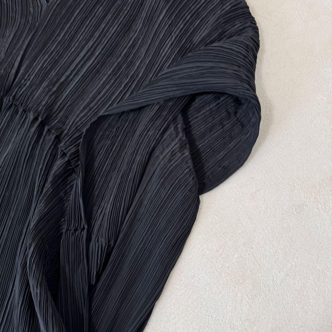 極美品✨PLEATS PLEASE ポンチョ　変形　ブラック　プリーツ
