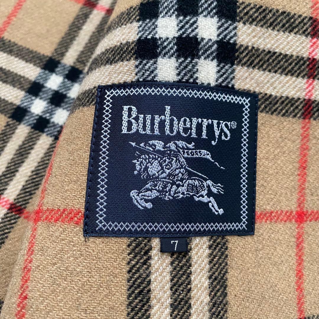 【美品】 バーバリーズ カシミヤ ダブルフェイス ノバチェック コート 黒
