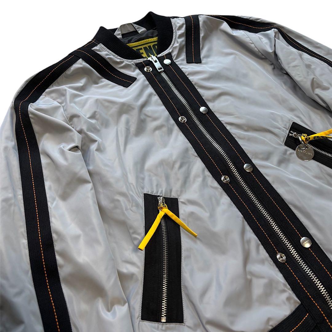 DIESEL ギミック レザーパッチ ボンバージャケット