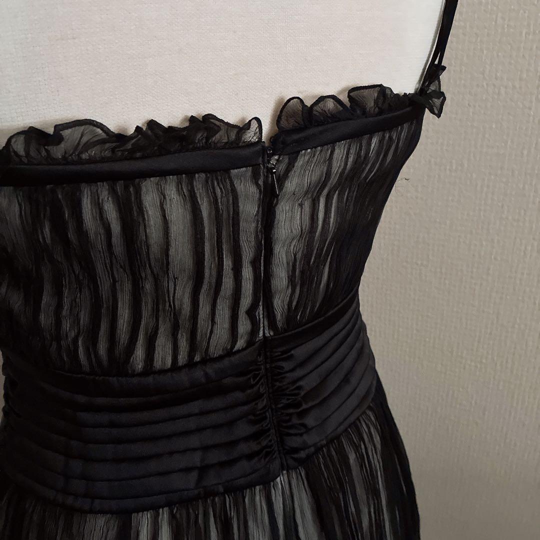 値下げしました！　タダシ ショージ　ブラックドレス　シルク100%