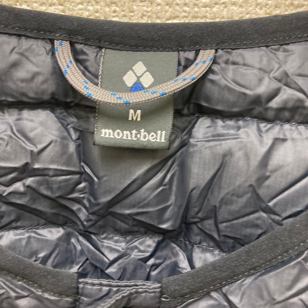montbell 半袖ダウン　ブラックMサイズ　収納袋付き