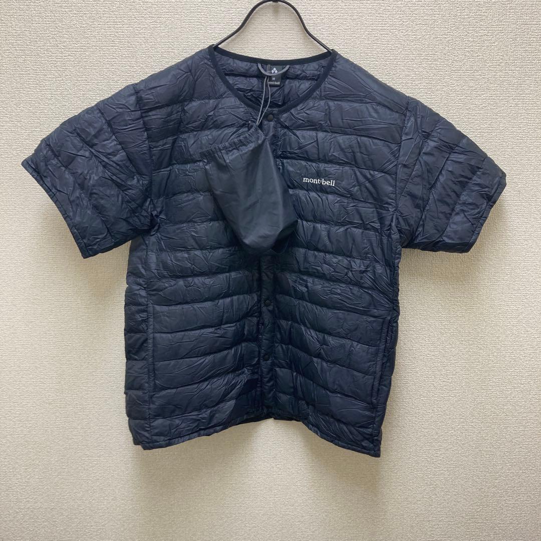 montbell 半袖ダウン　ブラックMサイズ　収納袋付き