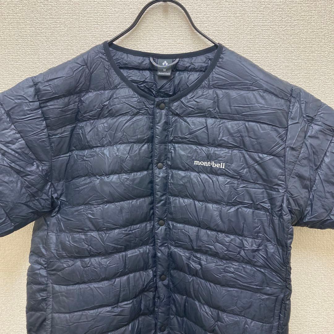 montbell 半袖ダウン　ブラックMサイズ　収納袋付き