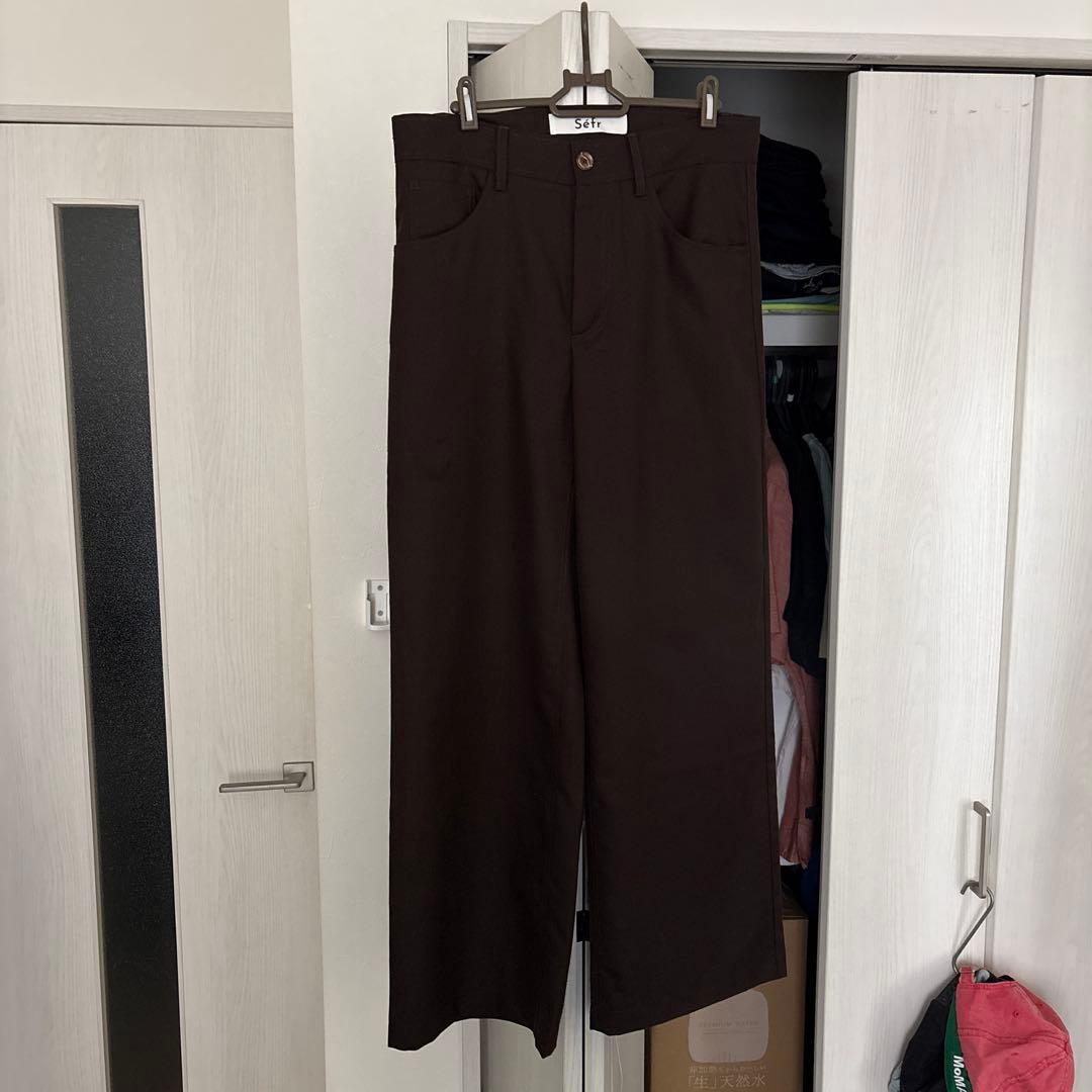 Séfr Jiro Trouser 25aw S ブラウン