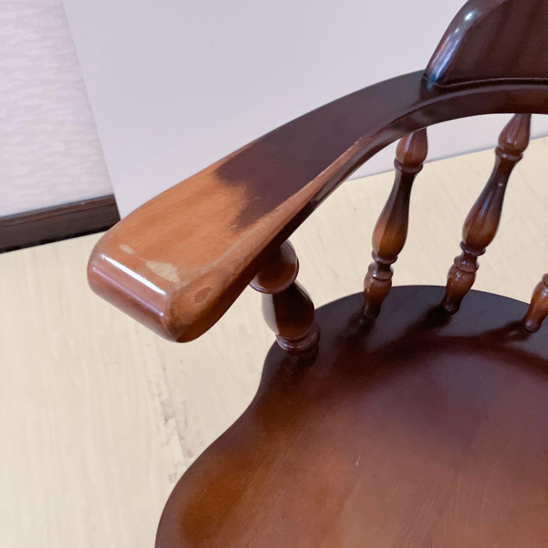 飛騨産業　キツツキマーク　木製　キャプテンチェア　ウィンザーチェア　②