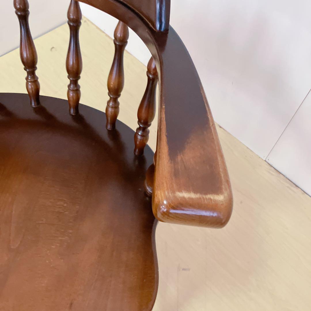 飛騨産業　キツツキマーク　木製　キャプテンチェア　ウィンザーチェア　②