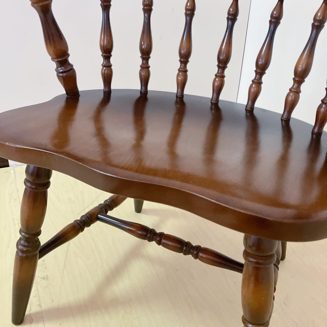 飛騨産業　キツツキマーク　木製　キャプテンチェア　ウィンザーチェア　②