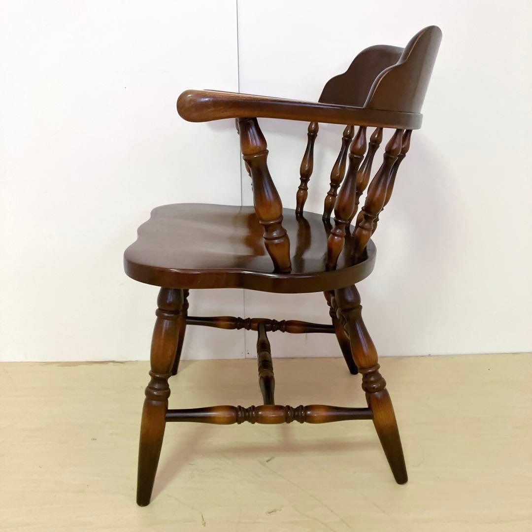 飛騨産業　キツツキマーク　木製　キャプテンチェア　ウィンザーチェア　②