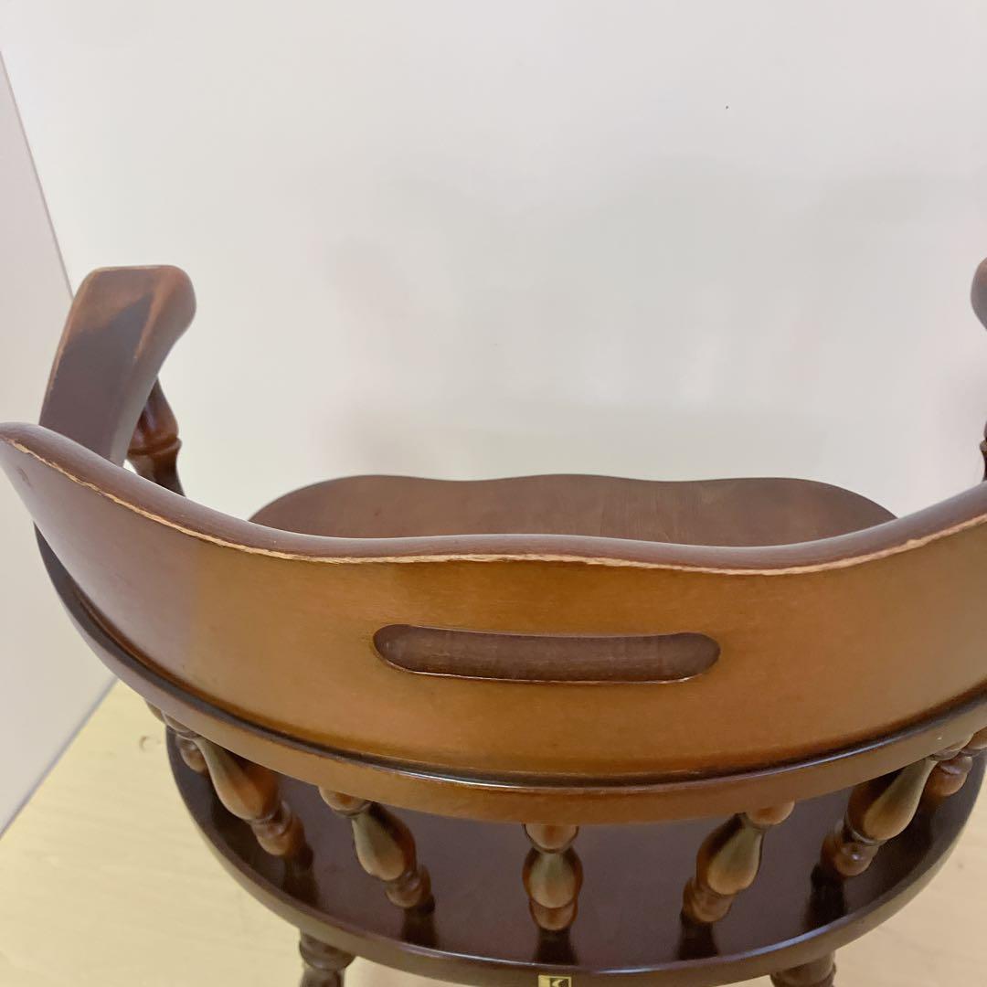 飛騨産業　キツツキマーク　木製　キャプテンチェア　ウィンザーチェア　②