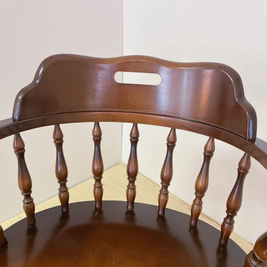 飛騨産業　キツツキマーク　木製　キャプテンチェア　ウィンザーチェア　②